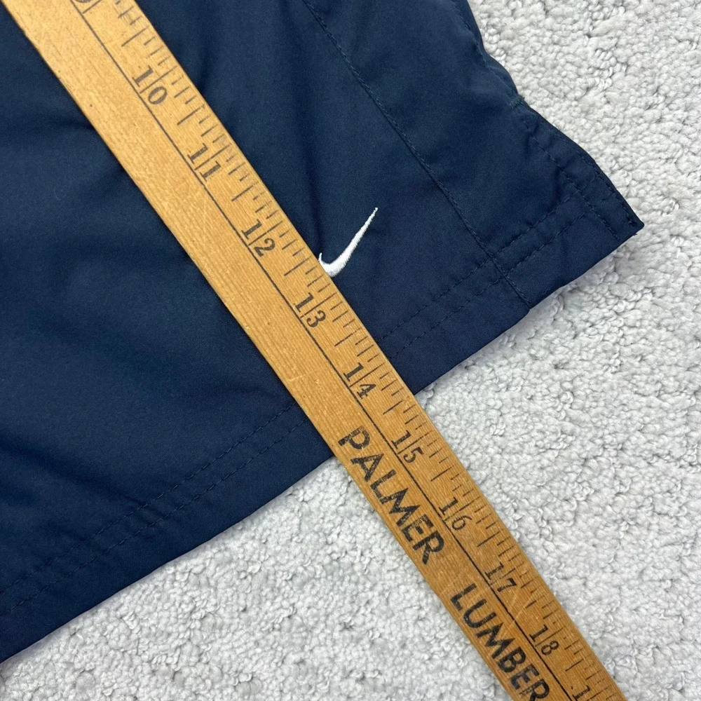 VINTAGE Y2k Nike Shorts Womens S(4-6) Navy Blue Athletic Training Pockets Swoosh